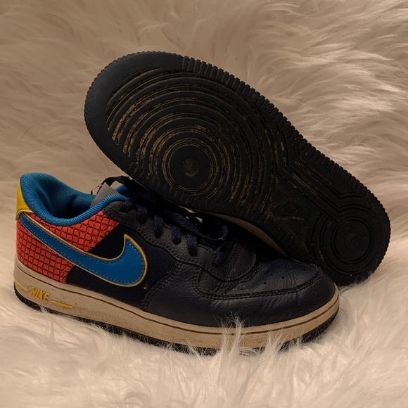 Nike Air Force 1 Low GS Photo Blue Obsidian - Picture 2 of 7